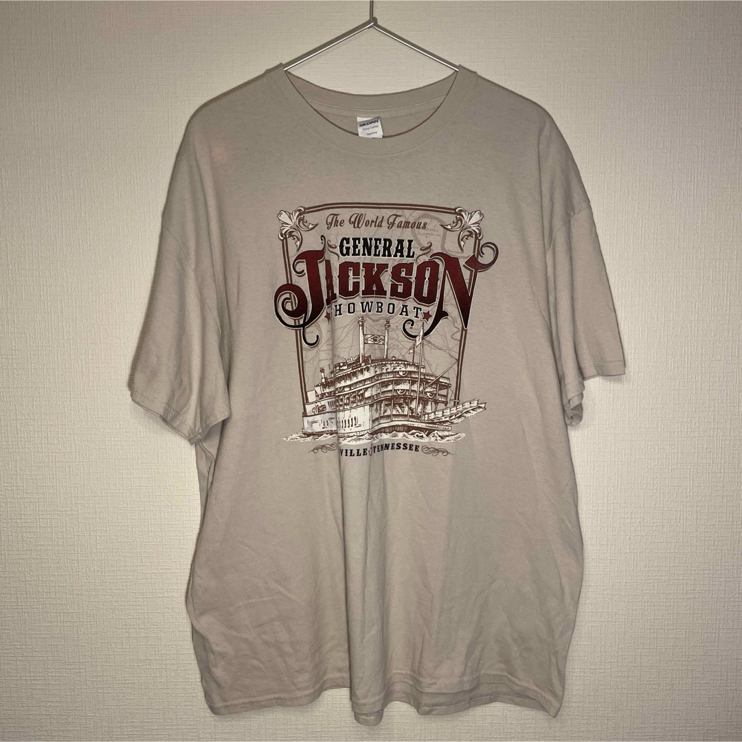 GILDAN(ギルタン)の『US古着』ギルダン　vintage ビンテージ　半袖Tシャツ　グレーTシャツ メンズのトップス(Tシャツ/カットソー(半袖/袖なし))の商品写真