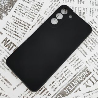 Galaxy S22+ (プラス) シリコンケース (2) ブラック(Androidケース)