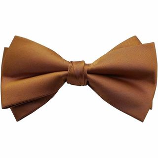 [Bowties.jp] オレンジブラウン 変形 蝶ネクタイ ボウタイ 簡易装着(その他)