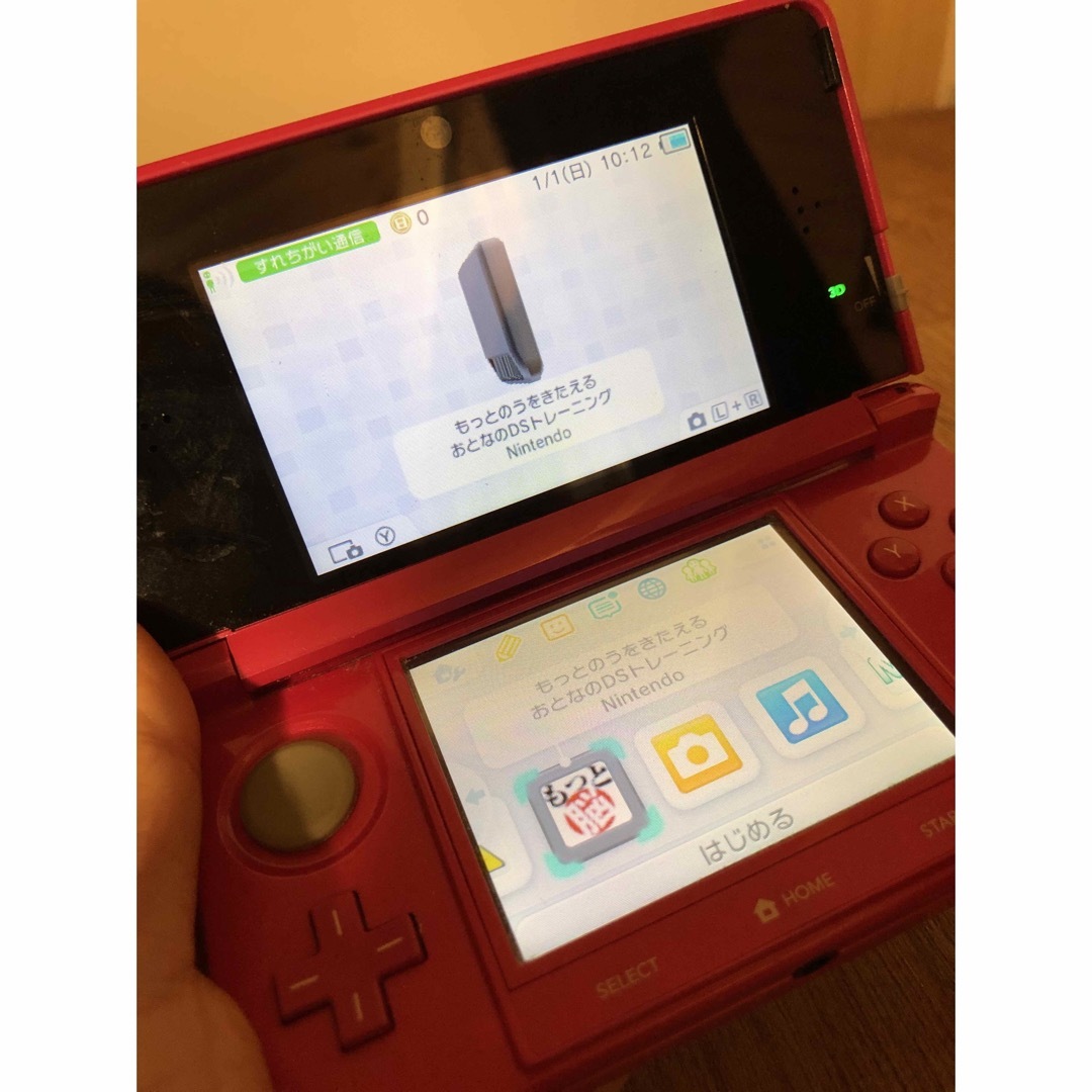 ニンテンドー3DS(ニンテンドー3DS)のニンテンドー3DS ピンク　※訳あり品 エンタメ/ホビーのゲームソフト/ゲーム機本体(携帯用ゲーム機本体)の商品写真