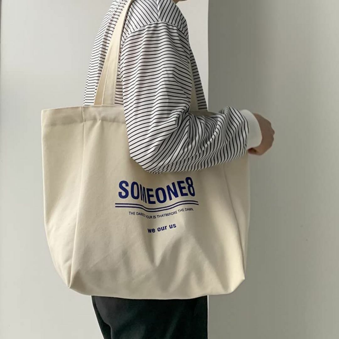 【色: Someone】[ザボンチー] かわいいキャンバスバッグ トートバッグ  レディースのバッグ(その他)の商品写真