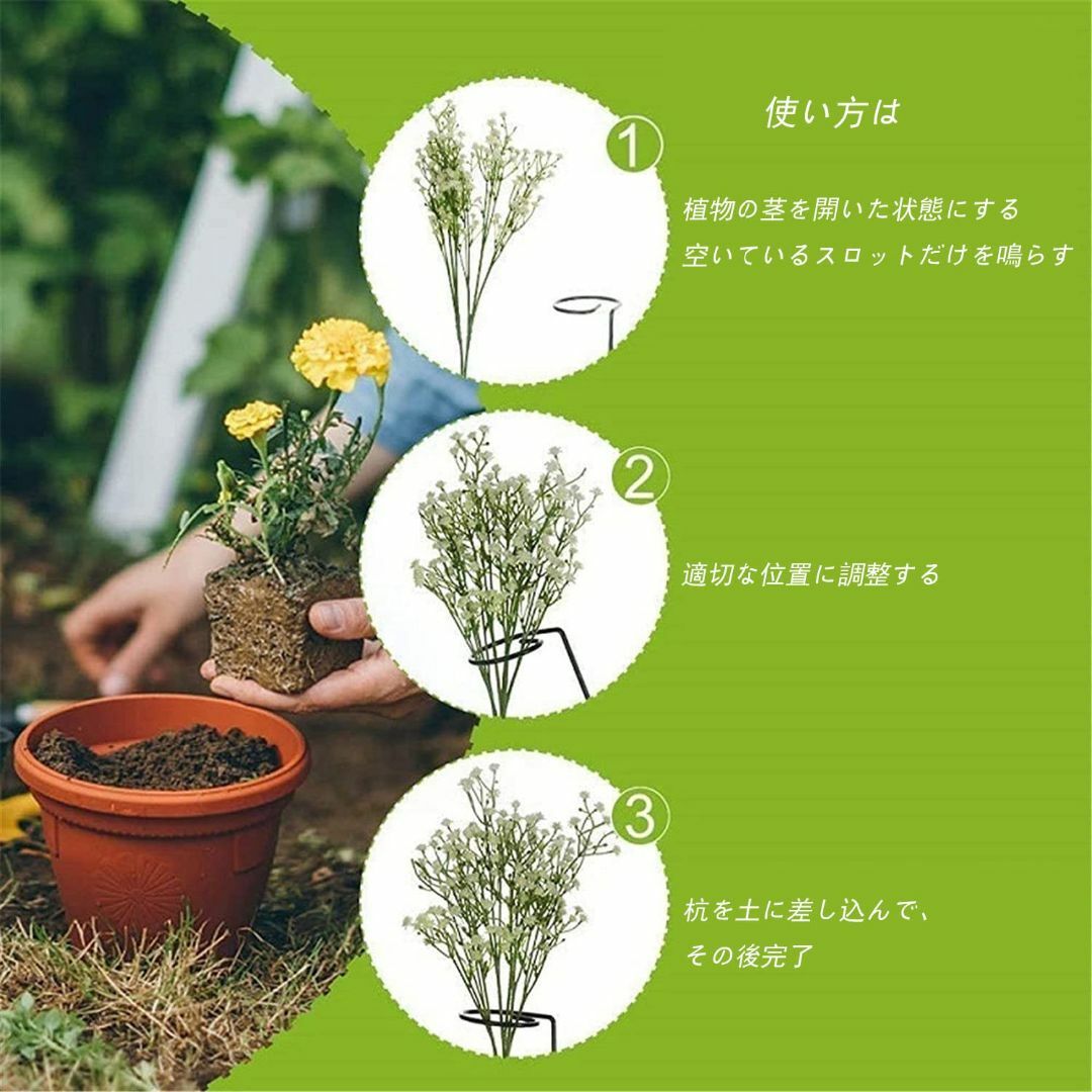 【在庫処分】【12個セット】植物支柱 花支え 園芸支柱 つる性植物 観葉支柱 誘 その他のその他(その他)の商品写真