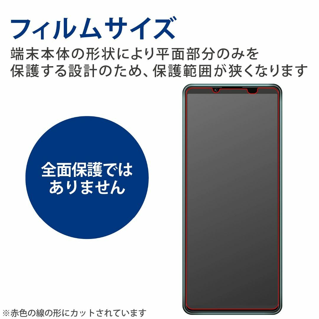 【特価商品】エレコム Xperia 5 III ガラスフィルム 画面保護 0.3 スマホ/家電/カメラのスマホアクセサリー(その他)の商品写真