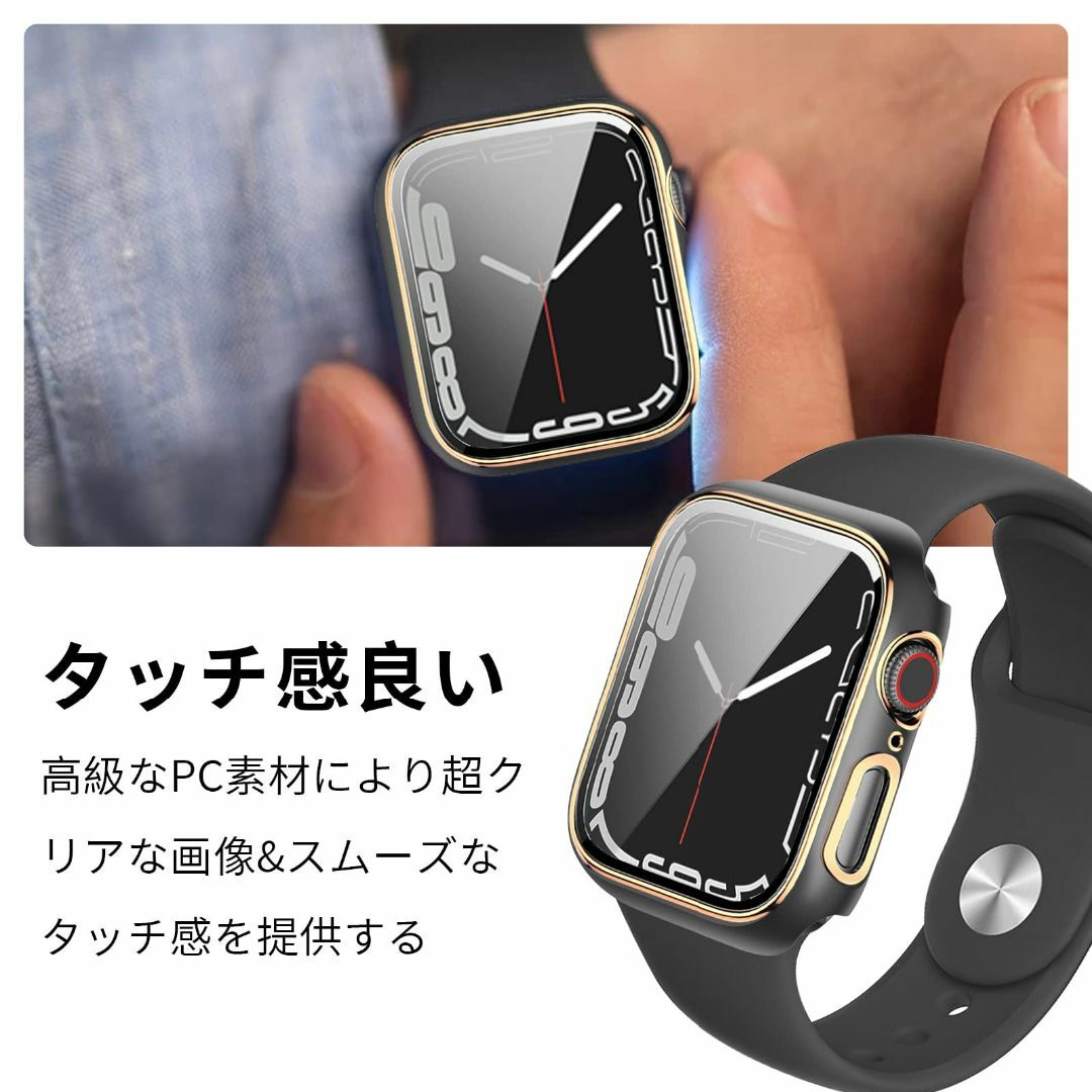 【サイズ:40MM_色:ブラック+シルバー2枚】【2枚セット】ANYOI App スマホ/家電/カメラのスマホアクセサリー(その他)の商品写真