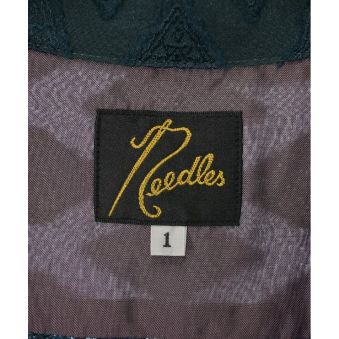 Needles(ニードルス)のNeedles ニードルス カジュアルシャツ 1(M位) 緑系(総柄) 【古着】【中古】 メンズのトップス(シャツ)の商品写真