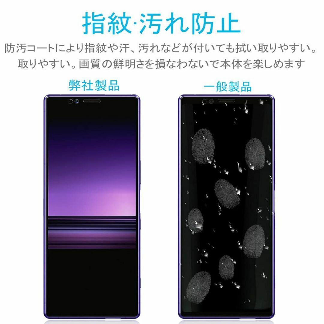 【色:ブルーライト(透明)-1枚セット_サイズ:Xperia 1 Ⅱ】Xperi スマホ/家電/カメラのスマホアクセサリー(その他)の商品写真