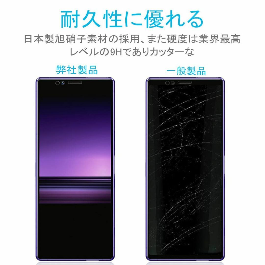 【色:ブルーライト(透明)-1枚セット_サイズ:Xperia 1 Ⅱ】Xperi スマホ/家電/カメラのスマホアクセサリー(その他)の商品写真