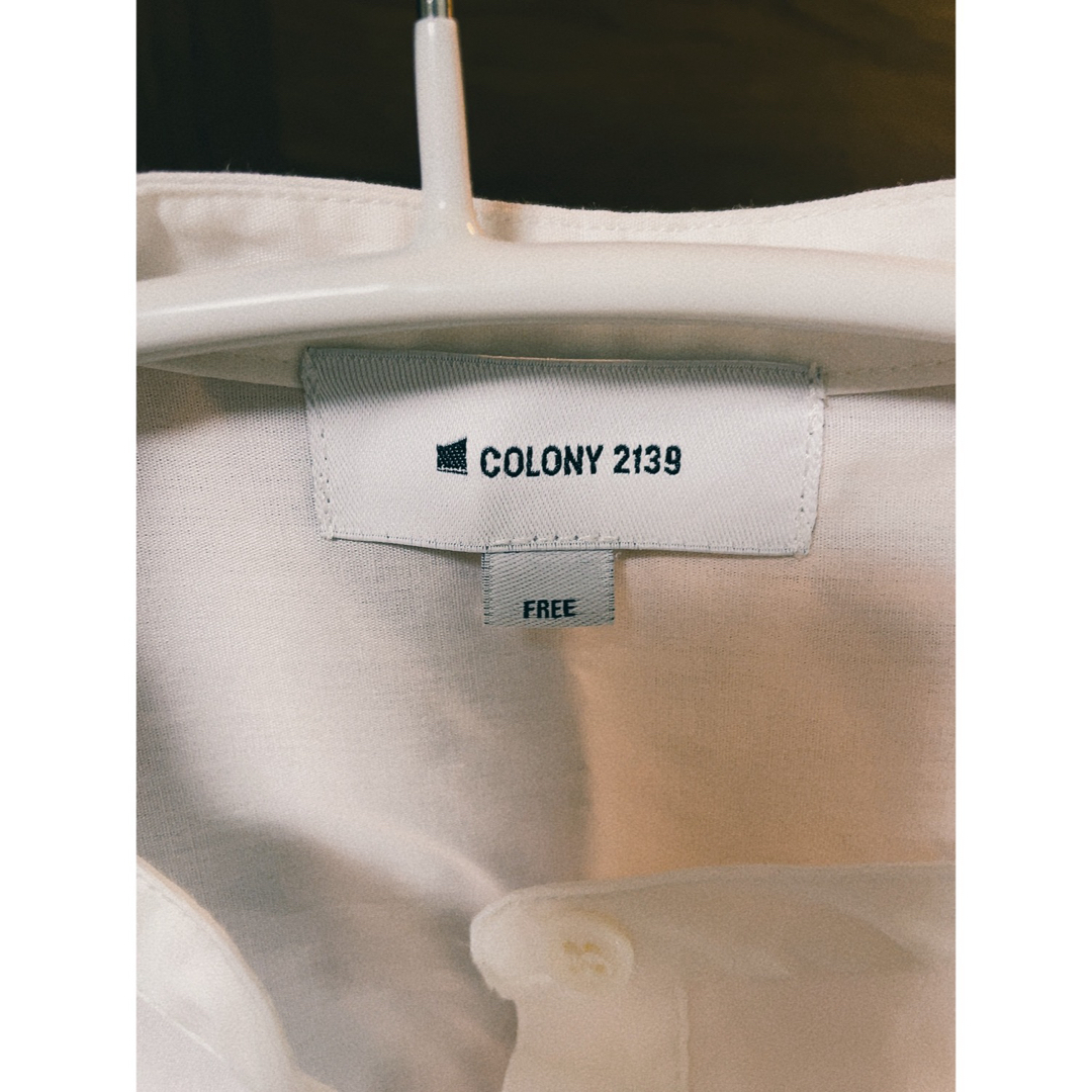 COLONY 2139(コロニートゥーワンスリーナイン)のCOLONY2139  肩ギャザー　バンドカラーシャツ　ワンピース レディースのワンピース(ロングワンピース/マキシワンピース)の商品写真