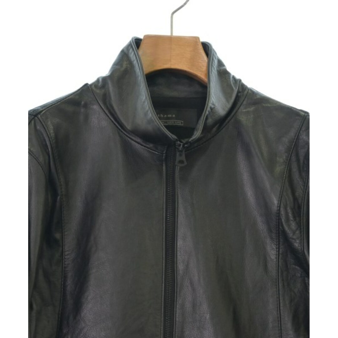 shama(シャマ)のshama シャマ ライダース 42(XS位) 黒 【古着】【中古】 メンズのジャケット/アウター(ライダースジャケット)の商品写真