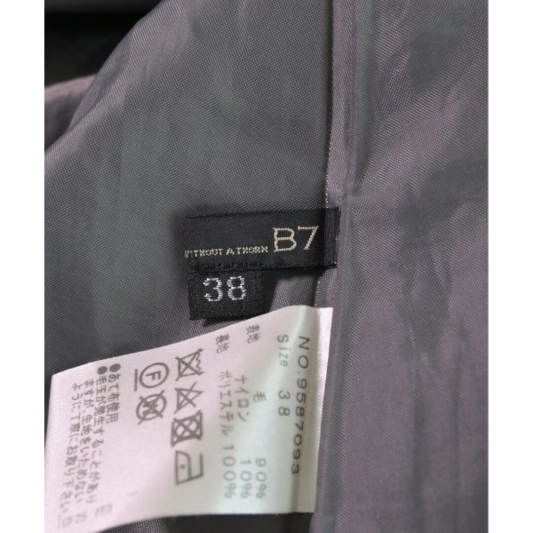 B7(ベーセッツ)のB7 ロング・マキシ丈スカート 38(M位) 黄xグレー系x白(チェック) 【古着】【中古】 レディースのスカート(ロングスカート)の商品写真