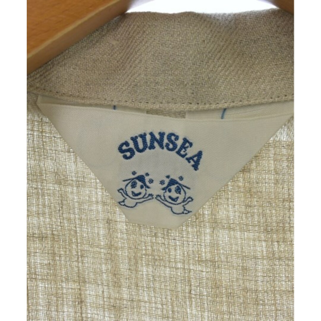 SUNSEA(サンシー)のSUNSEA カジュアルシャツ 3(L位) ベージュx白x黒(チェック) 【古着】【中古】 メンズのトップス(シャツ)の商品写真