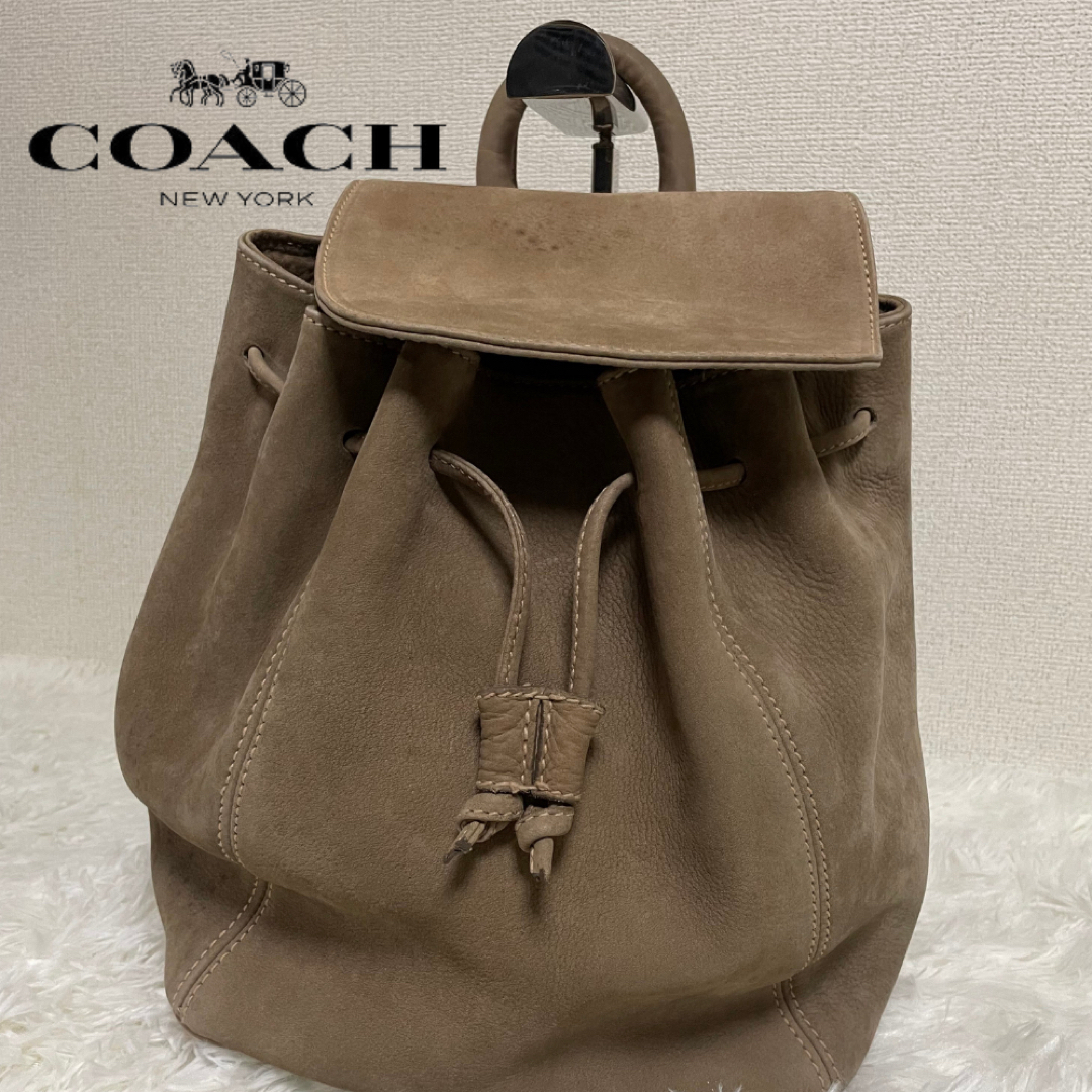 COACH(コーチ)の【希少品】OLD COACH オールド コーチ レディース リュック スウェード レディースのバッグ(リュック/バックパック)の商品写真