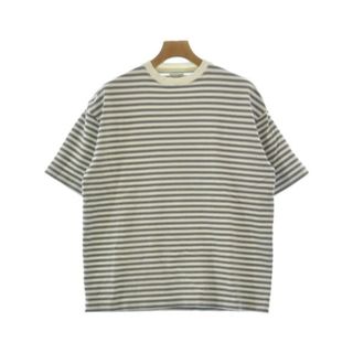 スティーブンアラン(steven alan)のsteven alan Tシャツ・カットソー S 白xグレー(ボーダー) 【古着】【中古】(Tシャツ/カットソー(半袖/袖なし))