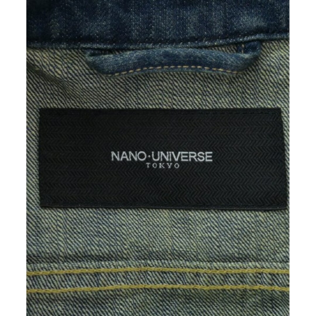 nano UNIVERSE デニムジャケット S インディゴ(デニム) 【古着】【中古】 メンズのジャケット/アウター(Gジャン/デニムジャケット)の商品写真