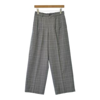 モリスアンドサンズ(MORRIS & SONS)のMorris&Sons スラックス 1(S位) グレーx黄xピンク(チェック) 【古着】【中古】(その他)