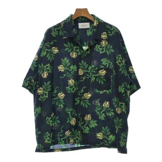 UNUSED アンユーズド カジュアルシャツ 3(L位) 紺x緑x黄(総柄) 【古着】【中古】