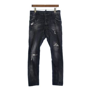 DSQUARED ディースクエアード デニムパンツ 44(S位) 黒 【古着】【中古】(デニム/ジーンズ)