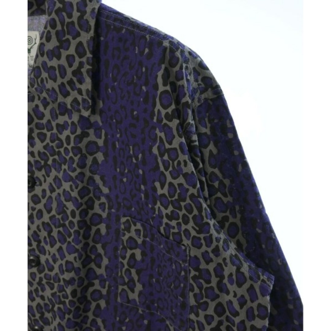 South2west8 カバーオール M グレーx紫x黒(総柄) 【古着】【中古】 メンズのジャケット/アウター(カバーオール)の商品写真