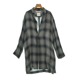 シティショップ(CITYSHOP)のCITYSHOP シティーショップ カジュアルシャツ M グレーx紺(チェック) 【古着】【中古】(シャツ)