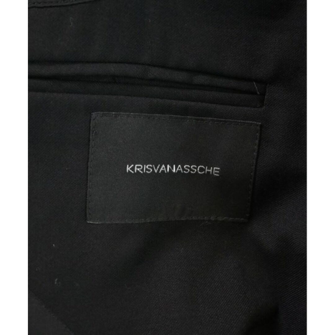 KRIS VAN ASSCHE(クリスヴァンアッシュ)のKRIS VAN ASSCHE カジュアルジャケット 44(S位) 黒 【古着】【中古】 メンズのジャケット/アウター(テーラードジャケット)の商品写真