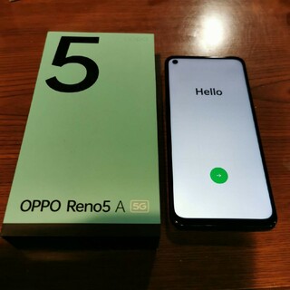 OPPO - OPPO Reno5 A シルバーブラック 128 GB SIMフリー