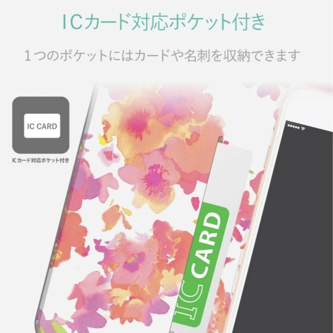 iPhone(アイフォーン)のiPhone SE SE3 SE2 8 7 ケース　カバー　手帳　ピンク　軽量 スマホ/家電/カメラのスマホアクセサリー(iPhoneケース)の商品写真