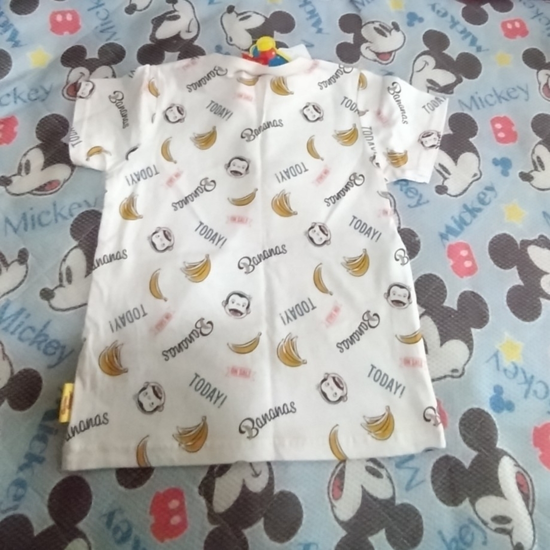 おさるのジョージのTシャツ★120㎝☆白地プリント キッズ/ベビー/マタニティのキッズ服男の子用(90cm~)(Tシャツ/カットソー)の商品写真