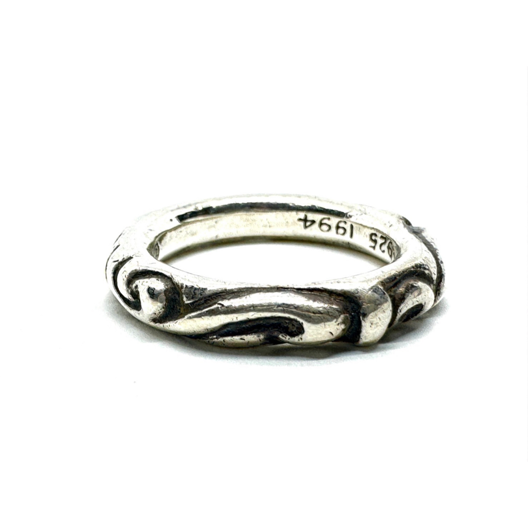 Chrome Hearts(クロムハーツ)のクロムハーツ スクロール バンドリング 16号 925 シルバーリング 指輪 メンズのアクセサリー(リング(指輪))の商品写真