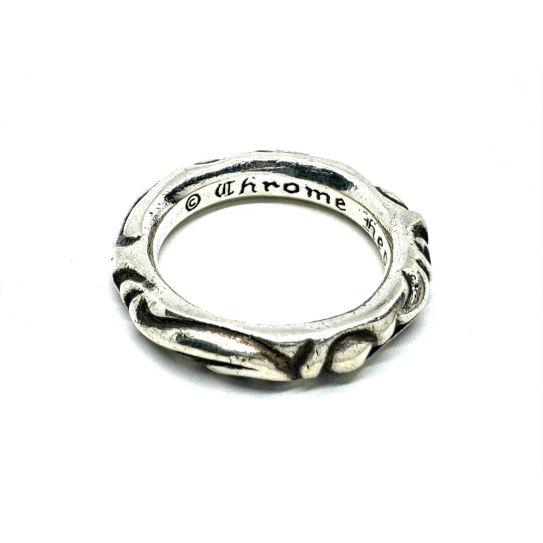 Chrome Hearts(クロムハーツ)のクロムハーツ スクロール バンドリング 16号 925 シルバーリング 指輪 メンズのアクセサリー(リング(指輪))の商品写真