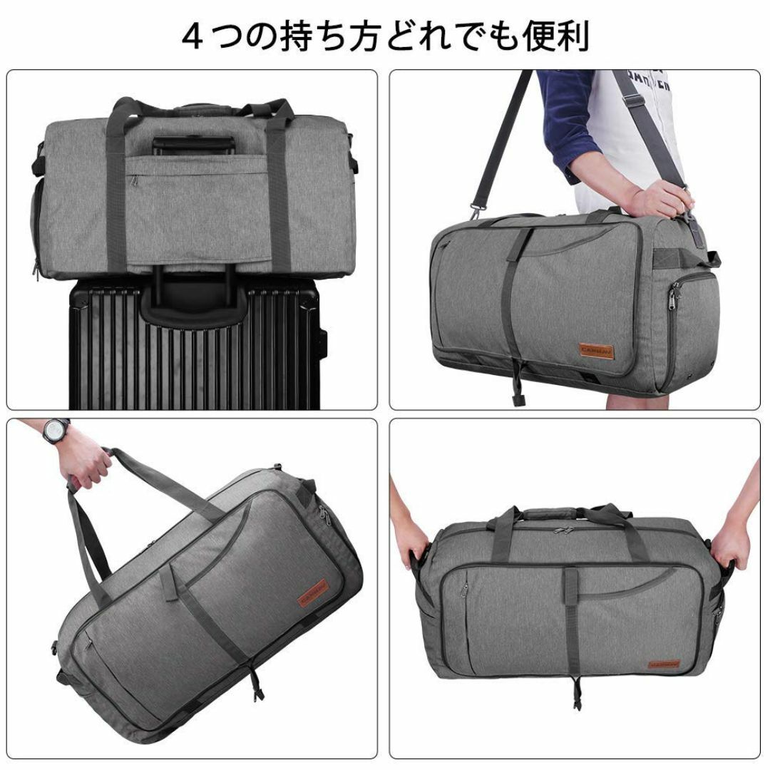 【色: グレー 85L.】CANWAYボストンバッグ 折りたたみスポーツバッグ  その他のその他(その他)の商品写真