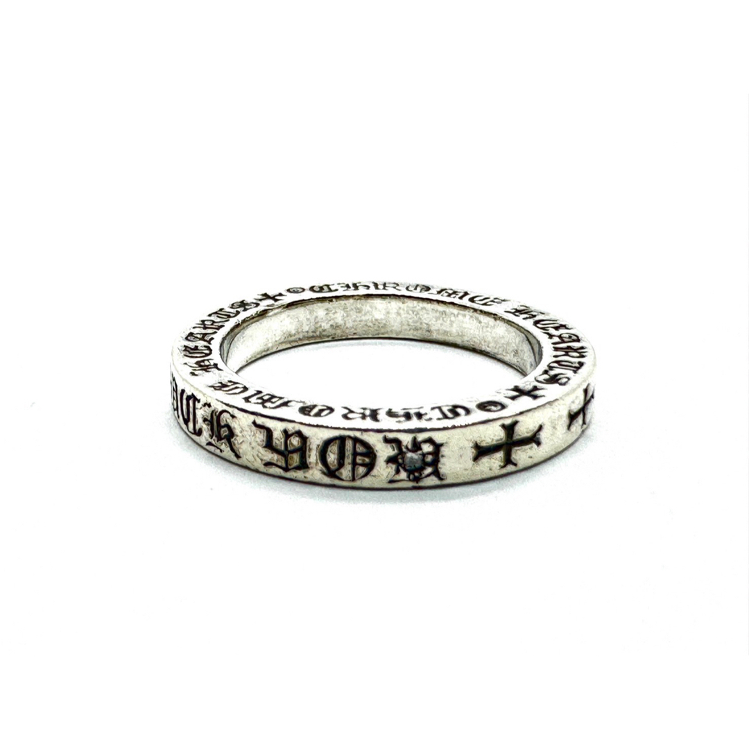 Chrome Hearts(クロムハーツ)のクロムハーツ 3㎜スペーサー ファックユー リング 1ダイヤ 16号 シルバー メンズのアクセサリー(リング(指輪))の商品写真
