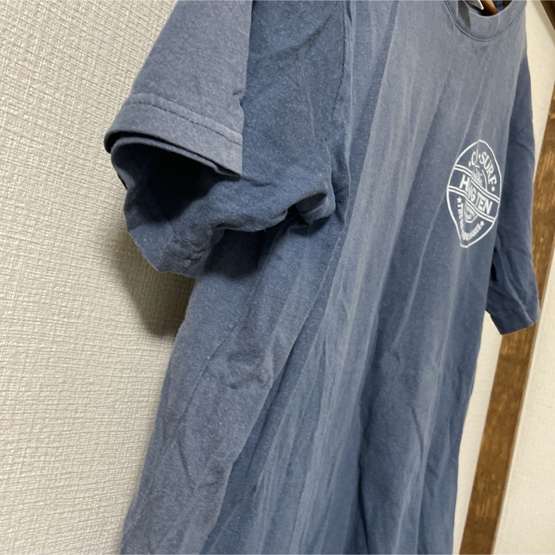HANG TEN(ハンテン)のHANG TEN  バックプリント  Tシャツ  Mサイズ  ブルー青 レディースのトップス(Tシャツ(半袖/袖なし))の商品写真