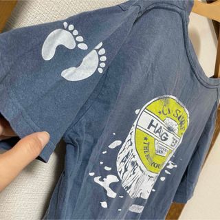 ハンテン(HANG TEN)のHANG TEN  バックプリント  Tシャツ  Mサイズ  ブルー青(Tシャツ(半袖/袖なし))