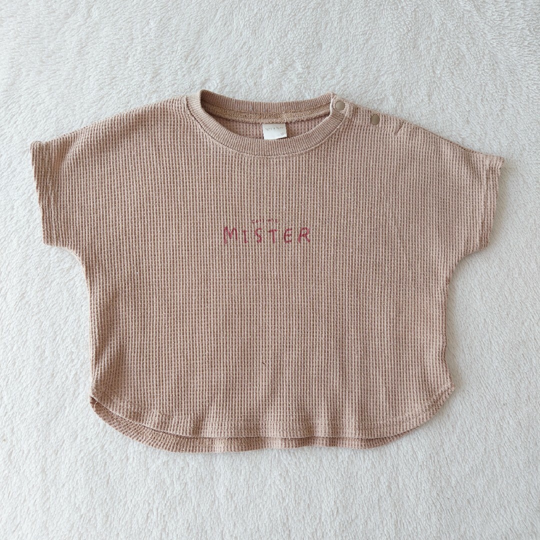 tete a tete(テータテート)のバースデイ　tete a tete　半袖Tシャツ　ワッフルTシャツ　95cm キッズ/ベビー/マタニティのキッズ服男の子用(90cm~)(Tシャツ/カットソー)の商品写真