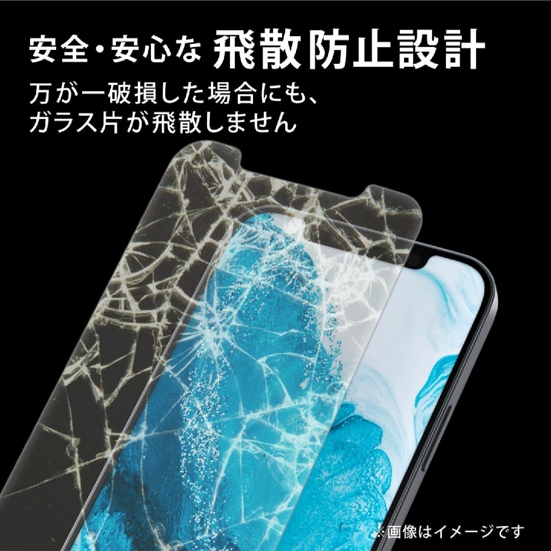 iPhone(アイフォーン)のガラス iPhone14Plus iPhone13ProMAX ブルーライト スマホ/家電/カメラのスマホアクセサリー(保護フィルム)の商品写真