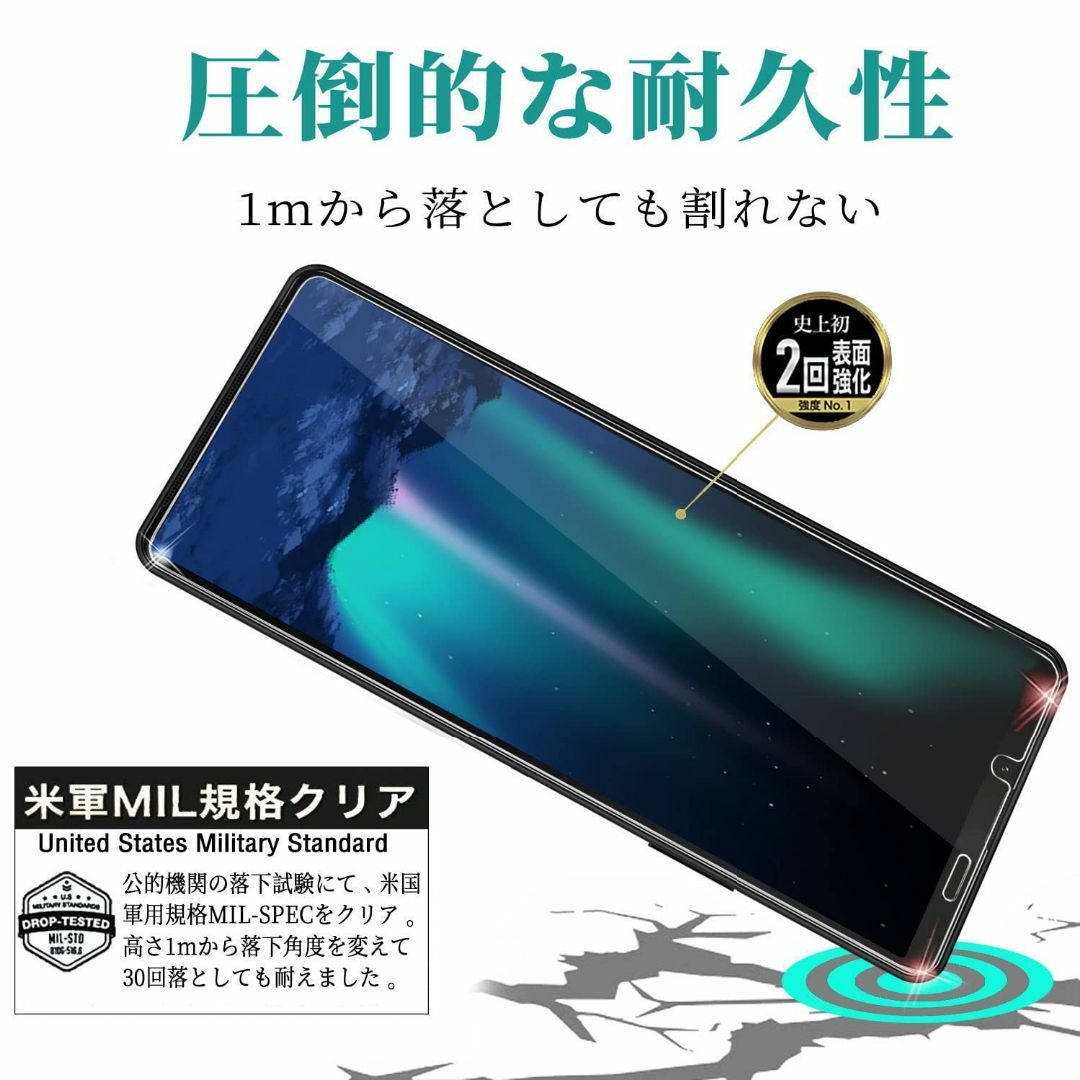 【ブルーライトカット】 Xperia 10 IV ガラスフィルム ブルーライト  スマホ/家電/カメラのスマホアクセサリー(その他)の商品写真