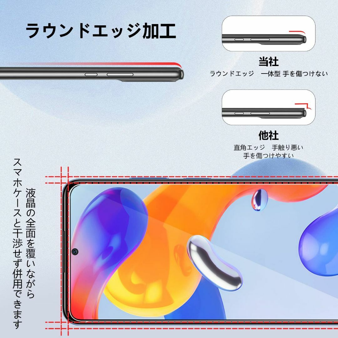 【特価商品】【2+2枚セット】Xiaomi Redmi Note11Pro 5G スマホ/家電/カメラのスマホアクセサリー(その他)の商品写真