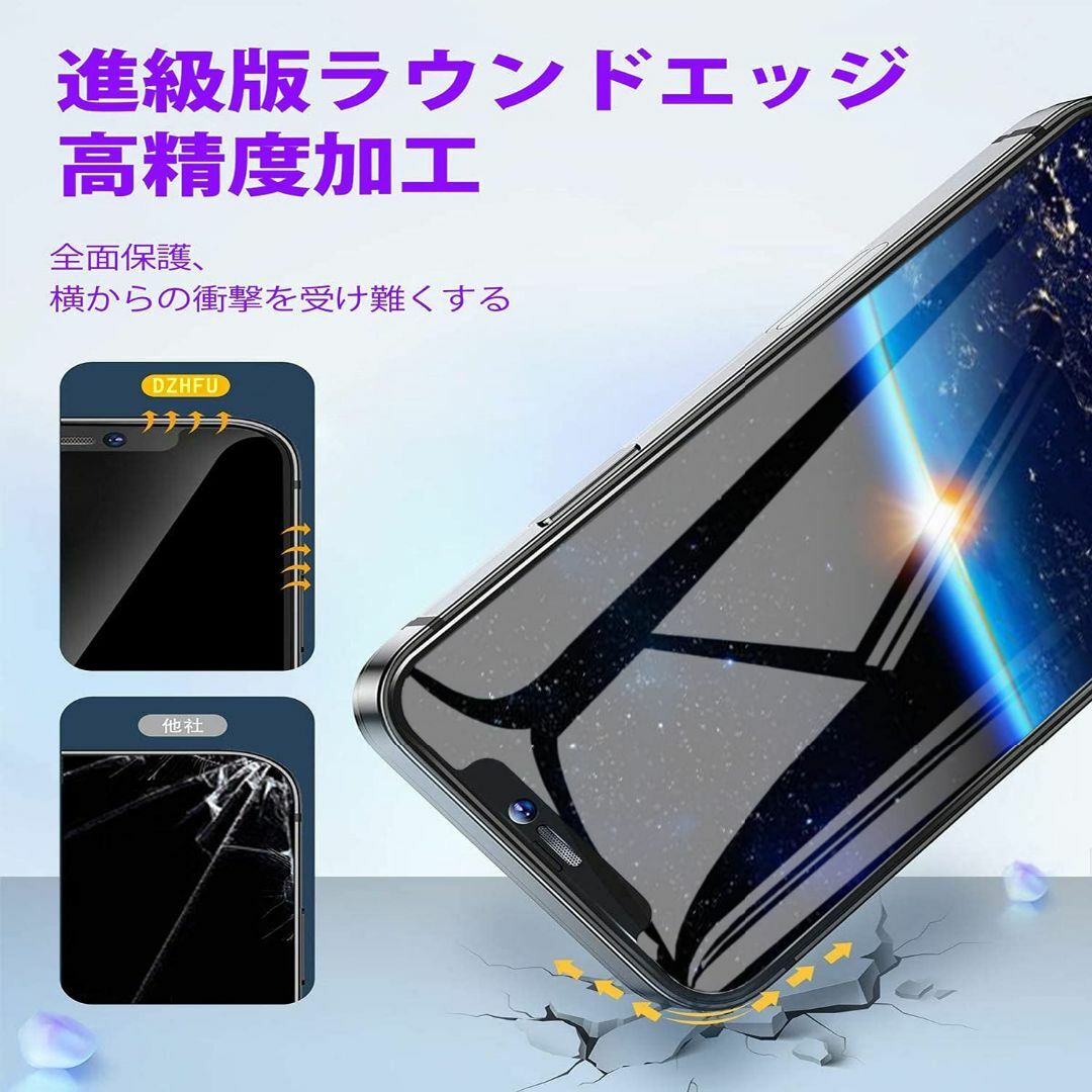 【特価商品】【4枚入り】iPhone12 pro Max 強化ガラスフィルム2枚 スマホ/家電/カメラのスマホアクセサリー(その他)の商品写真