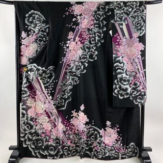 振袖 身丈168.5cm 裄丈68.5cm 正絹 名品 【中古】(着物)