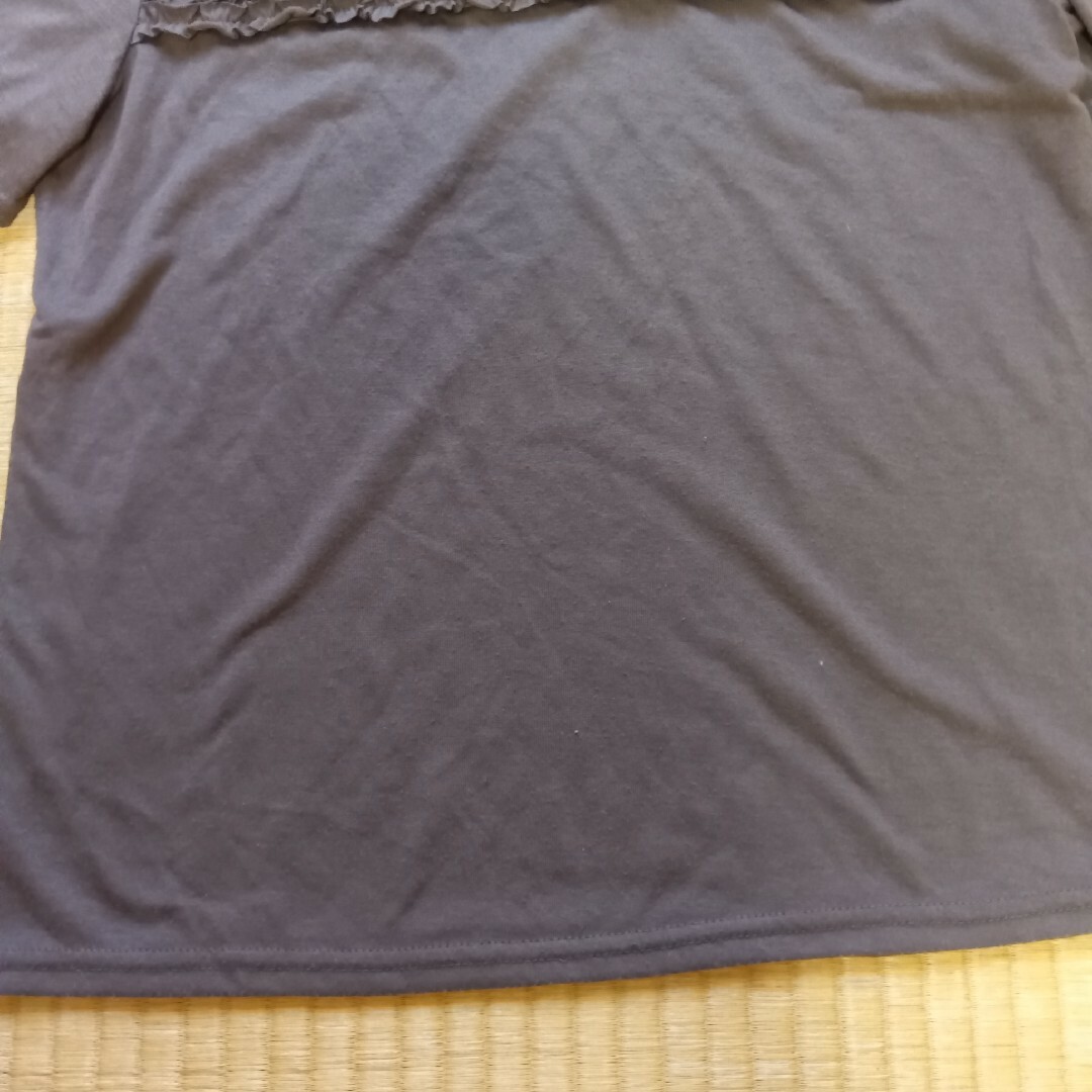 ブラウン半袖カットソーM レディースのトップス(カットソー(半袖/袖なし))の商品写真