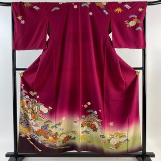 訪問着 身丈156.5cm 裄丈68cm 正絹 優品 【中古】(着物)