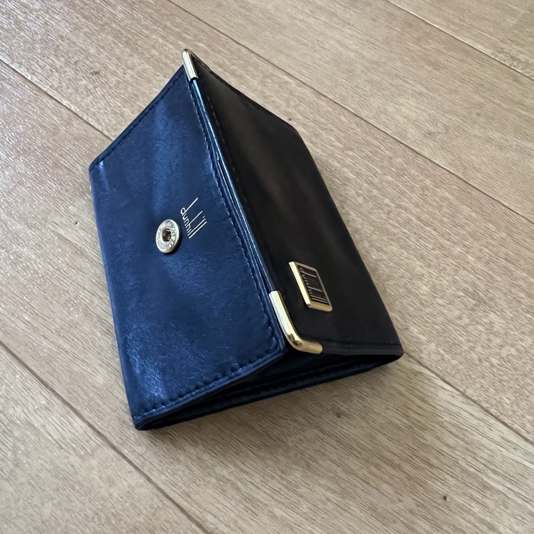 Dunhill(ダンヒル)のダンヒル　本革レザー小銭入れ　黒　ゴールド金具 メンズのファッション小物(コインケース/小銭入れ)の商品写真