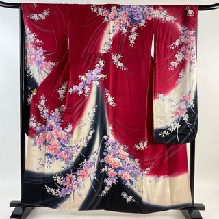 振袖 身丈159cm 裄丈66.5cm 正絹 優品 【中古】(着物)