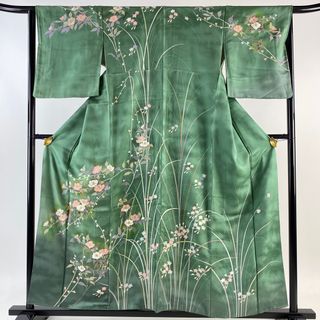 訪問着 身丈158cm 裄丈65cm 正絹 秀品 【中古】(着物)