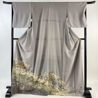 色留袖 身丈170cm 裄丈66.5cm 正絹 秀品 【中古】(着物)