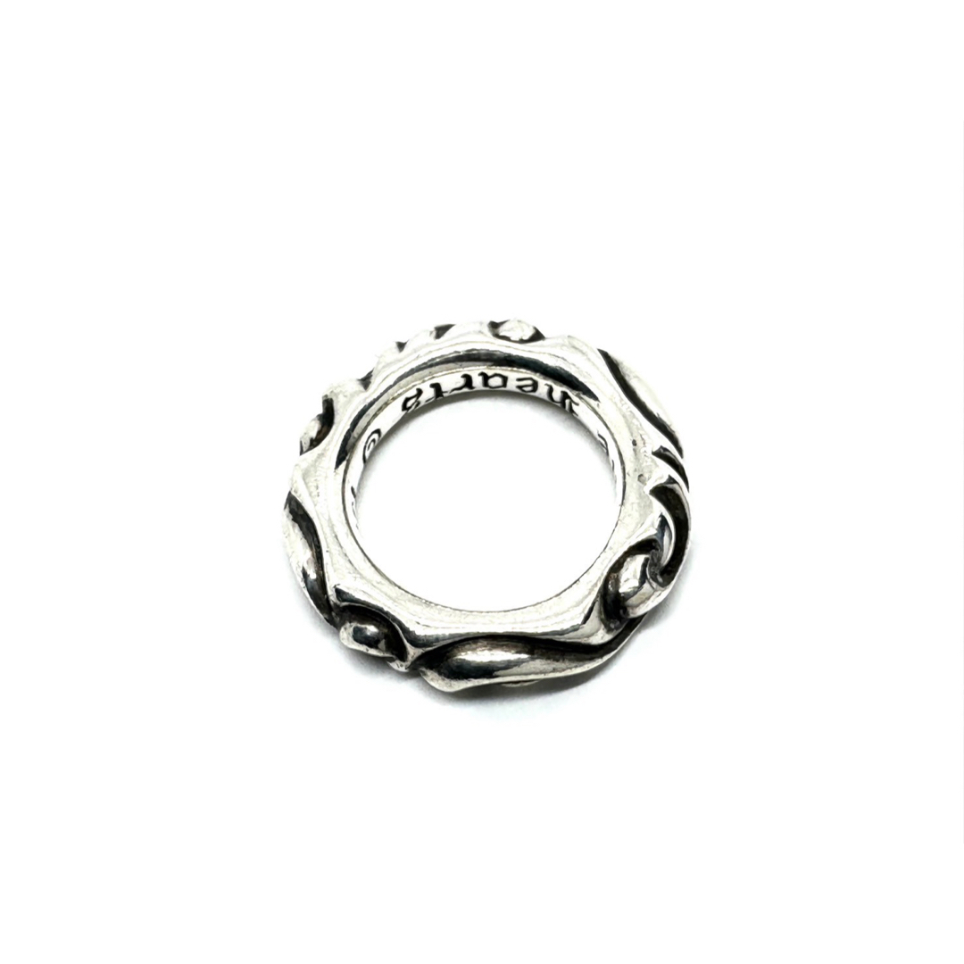 Chrome Hearts(クロムハーツ)のクロムハーツ スクロール バンドリング 9号 指輪 SV925 シルバーリング メンズのアクセサリー(リング(指輪))の商品写真