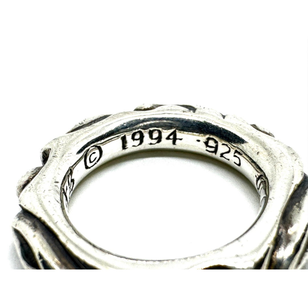 Chrome Hearts(クロムハーツ)のクロムハーツ スクロール バンドリング 9号 指輪 SV925 シルバーリング メンズのアクセサリー(リング(指輪))の商品写真