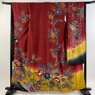 振袖 身丈158.5cm 裄丈68cm 正絹 美品 秀品 【中古】(着物)