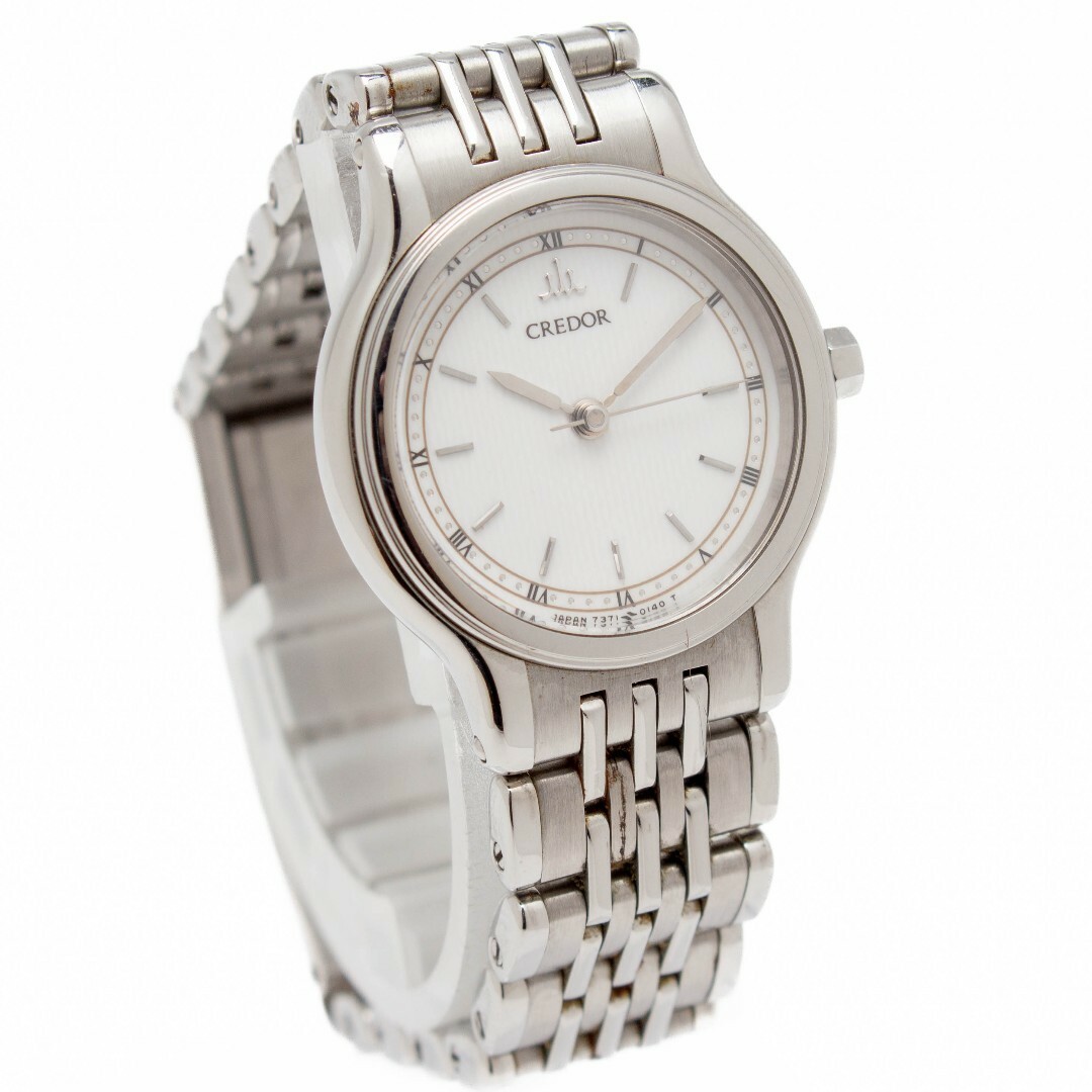 CREDOR(クレドール)のSEIKO CREDOR 7371-0090 レディース腕時計 ホワイト レディースのファッション小物(腕時計)の商品写真