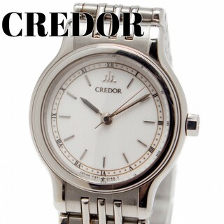 CREDOR - SEIKO CREDOR 7371-0090 レディース腕時計 ホワイト